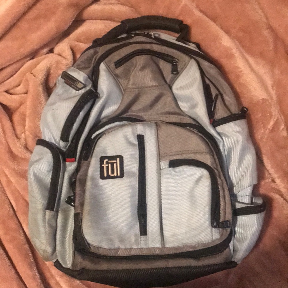 Blue and black ful backpack
